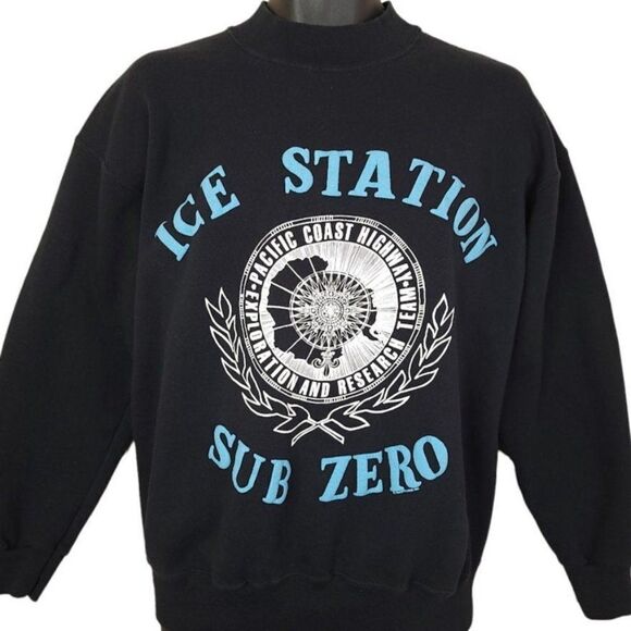 Antarctica Sub Zero Ice Station Sweatshirt Vintage 80s PCH Pacific Coast Highway - Picture 1 of 7